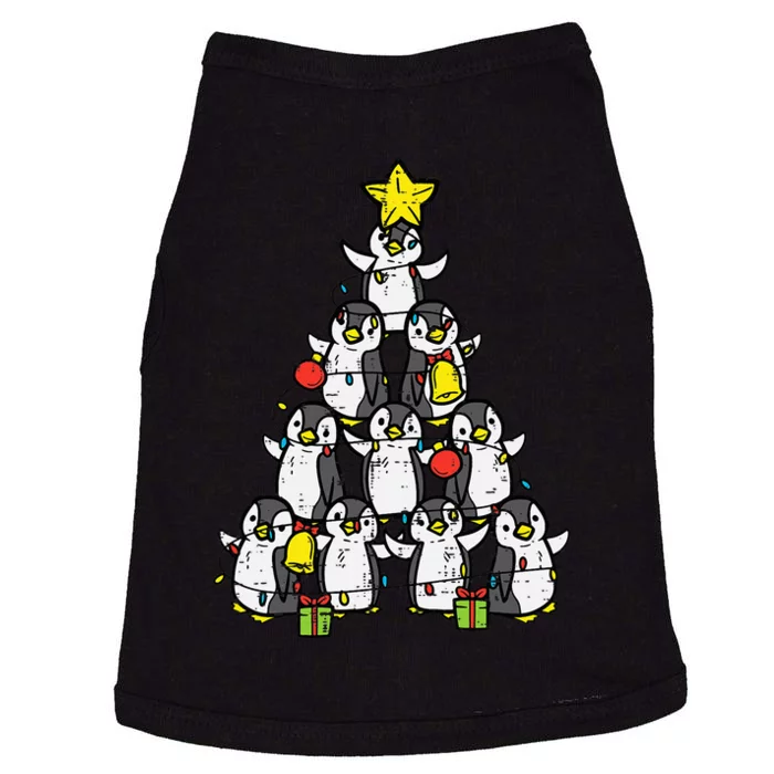 Penguin Christmas Tree Cute Xmas Doggie Tank