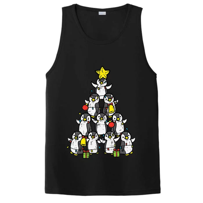 Penguin Christmas Tree Cute Xmas Performance Tank