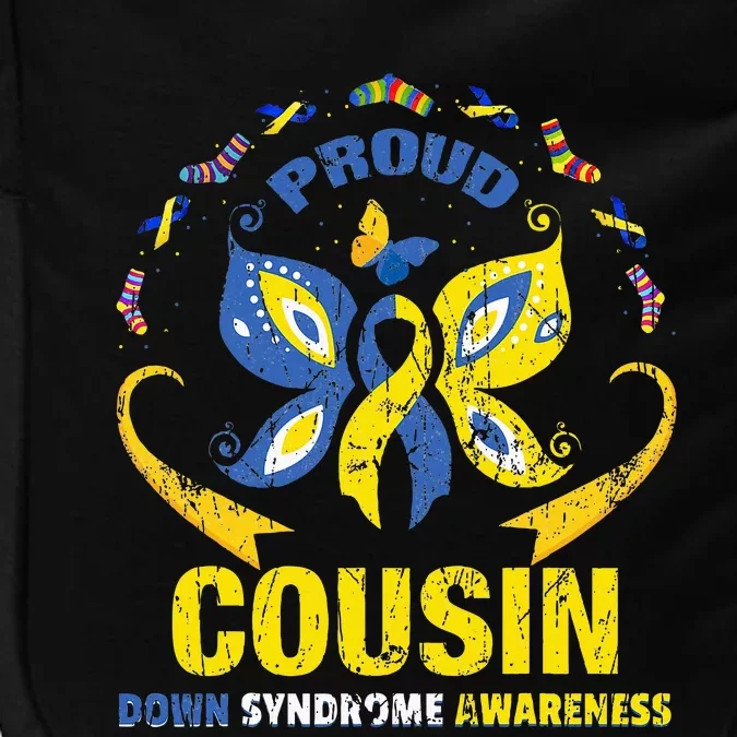 Proud Cousin T21 World Down Syndrome Awareness Da Impact Tech Backpack