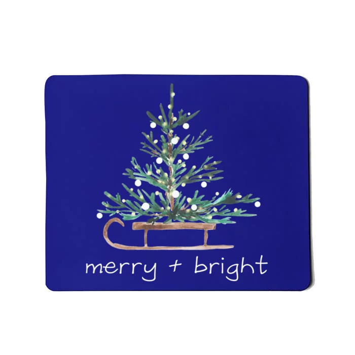 Printed Christmas Trees Tee For Merry And Bright Xmas Gift Mousepad