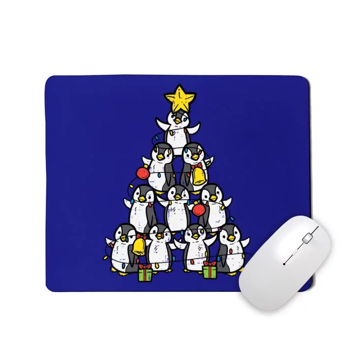 Penguin Christmas Tree Cute Xmas Girls Great Gift Mousepad