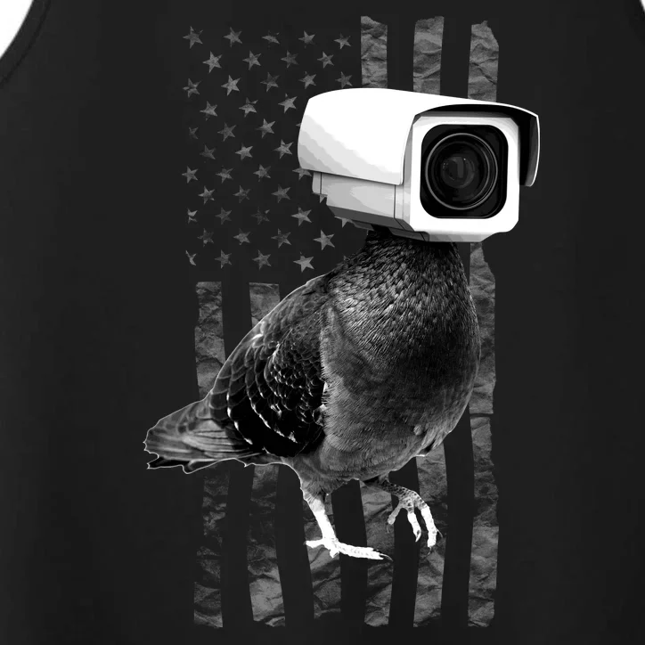 Pidgeon Camera USA Flag Performance Tank