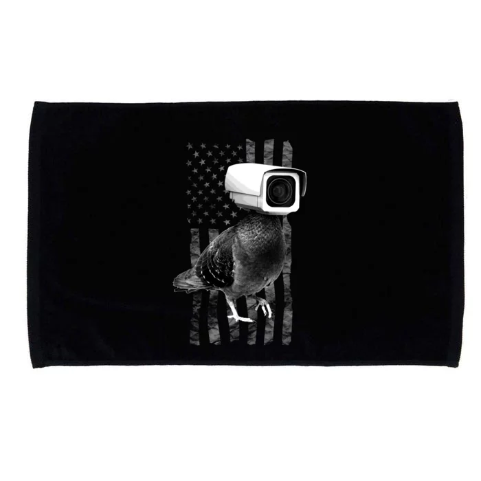 Pidgeon Camera USA Flag Microfiber Hand Towel