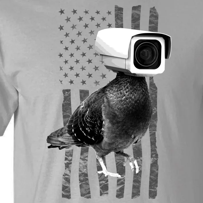 Pidgeon Camera USA Flag Tall T-Shirt