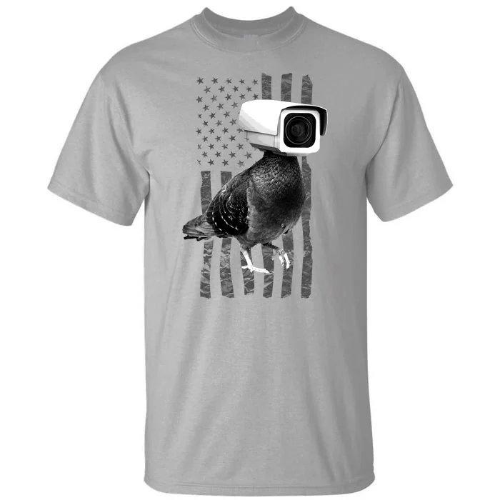 Pidgeon Camera USA Flag Tall T-Shirt