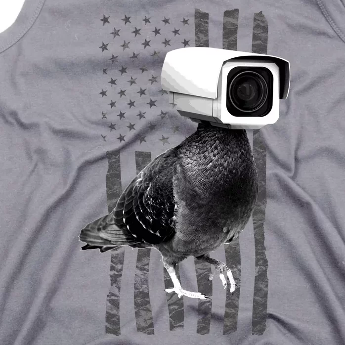 Pidgeon Camera USA Flag Tank Top