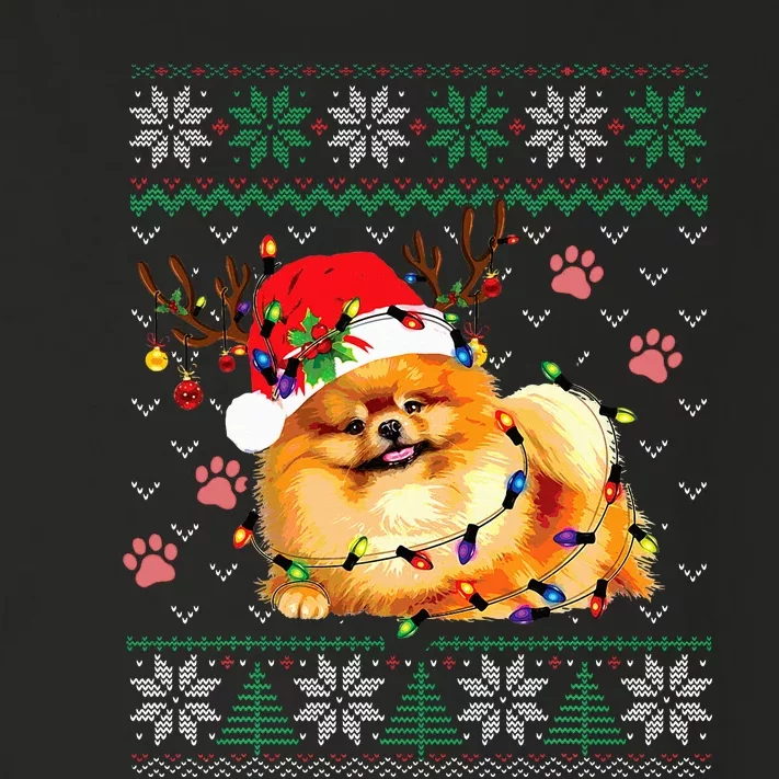 Pomeranian Christmas Ugly Funny Dog Lover Xmas Toddler Long Sleeve Shirt