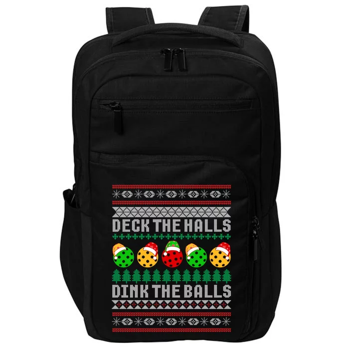 Pickleball Christmas Ugly Sweater Holiday Party Meaningful Gift Impact Tech Backpack