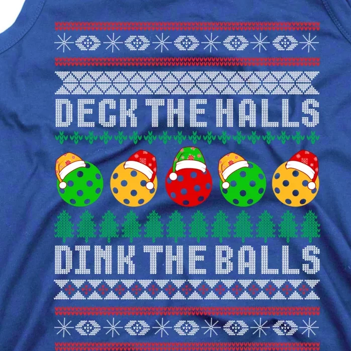 Pickleball Christmas Ugly Sweater Holiday Party Meaningful Gift Tank Top