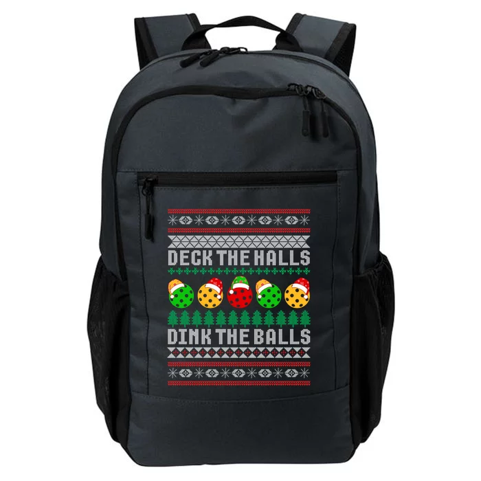 Pickleball Christmas Ugly Sweater Holiday Party Meaningful Gift Daily Commute Backpack