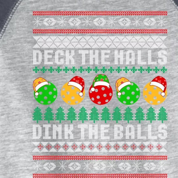 Pickleball Christmas Ugly Sweater Holiday Party Meaningful Gift Toddler Fine Jersey T-Shirt