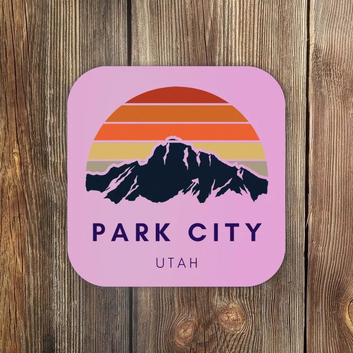 Park City Utah Skiing Snowboarding Hikers Utah Gifts UT Coaster