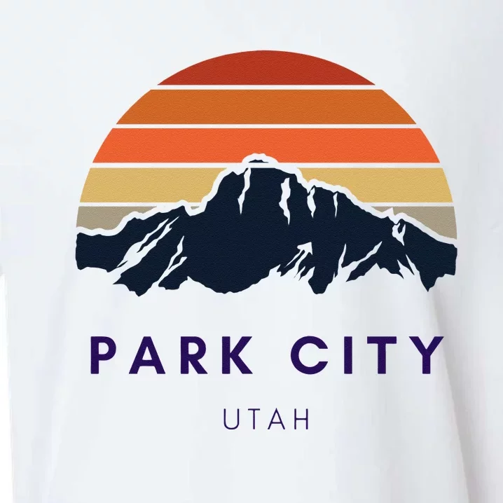 Park City Utah Skiing Snowboarding Hikers Utah Gifts UT Sueded Cloud Jersey T-Shirt