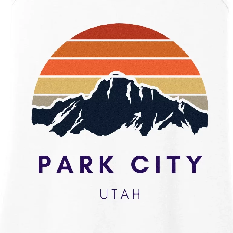 Park City Utah Skiing Snowboarding Hikers Utah Gifts UT Ladies Essential Tank