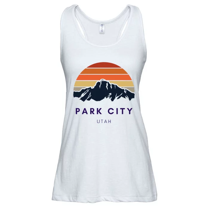 Park City Utah Skiing Snowboarding Hikers Utah Gifts UT Ladies Essential Flowy Tank