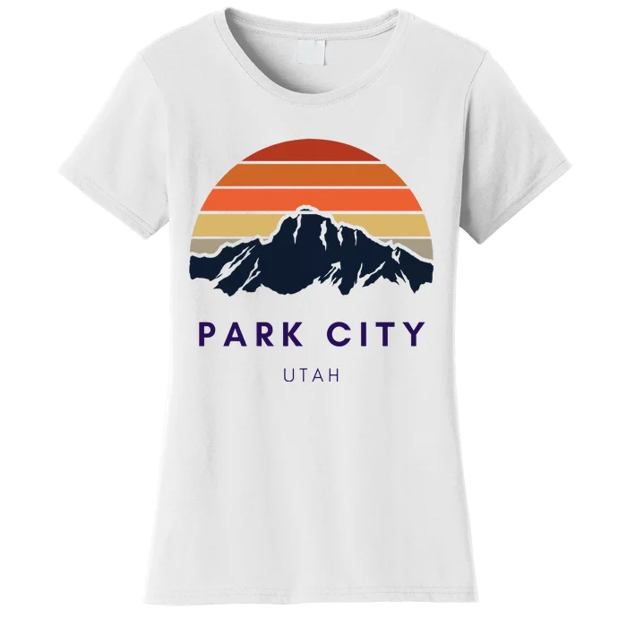 Park City Utah Skiing Snowboarding Hikers Utah Gifts UT Women's T-Shirt