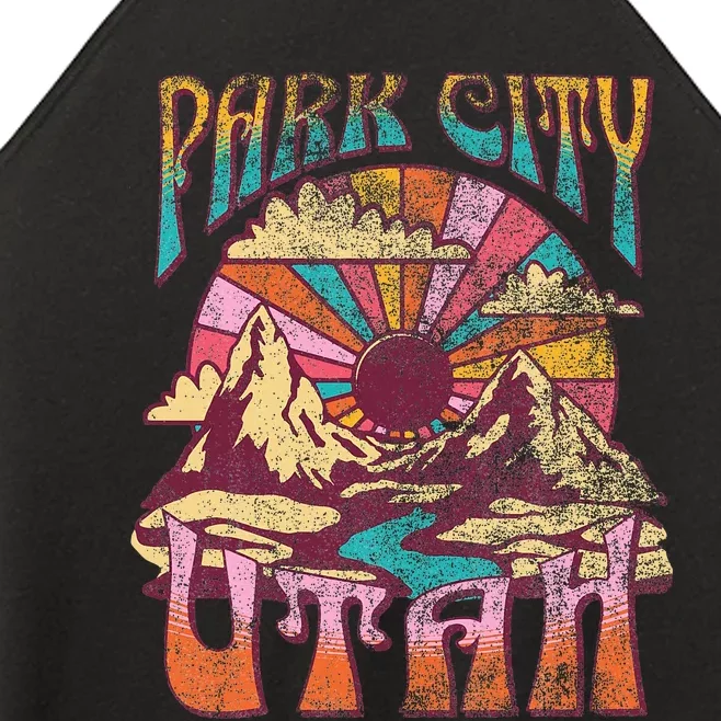 Park City Utah Nature Hiking Mountains Outdoors Women’s Perfect Tri Rocker Tank