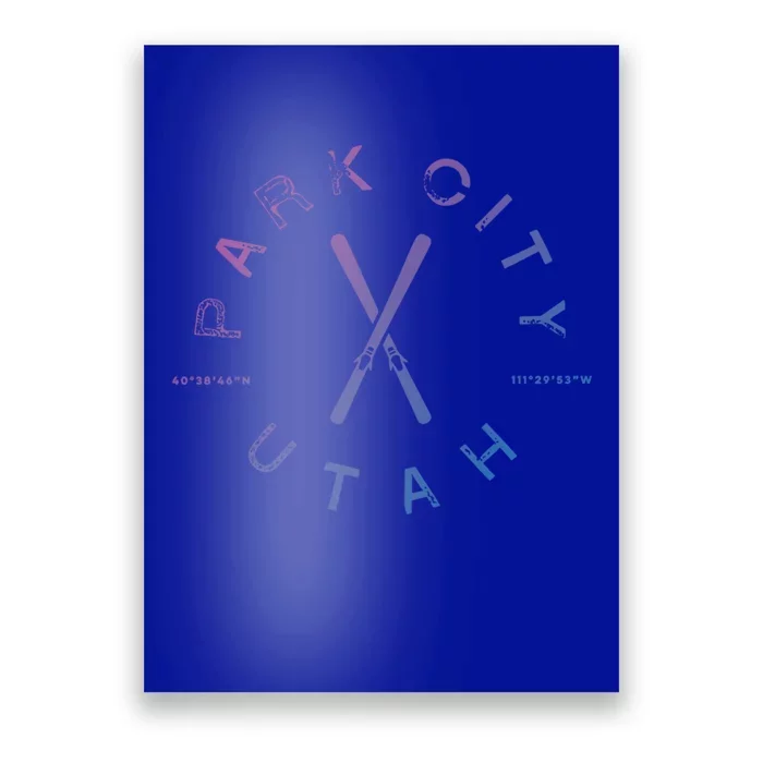 Park City Utah Vintage Retro Skiing Gift Great Gift Poster