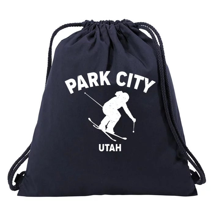 Park City Utah Ski Resort Drawstring Bag