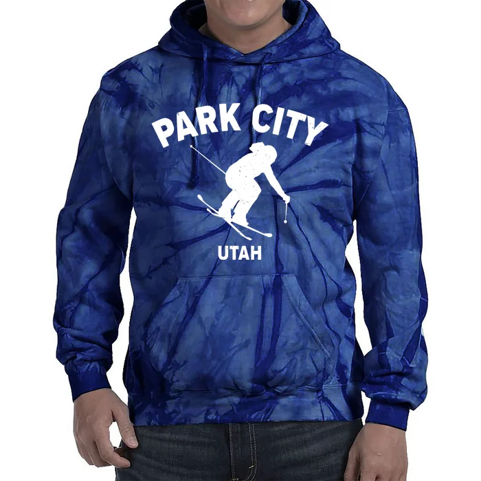 Park City Utah Ski Resort Tie Dye Hoodie