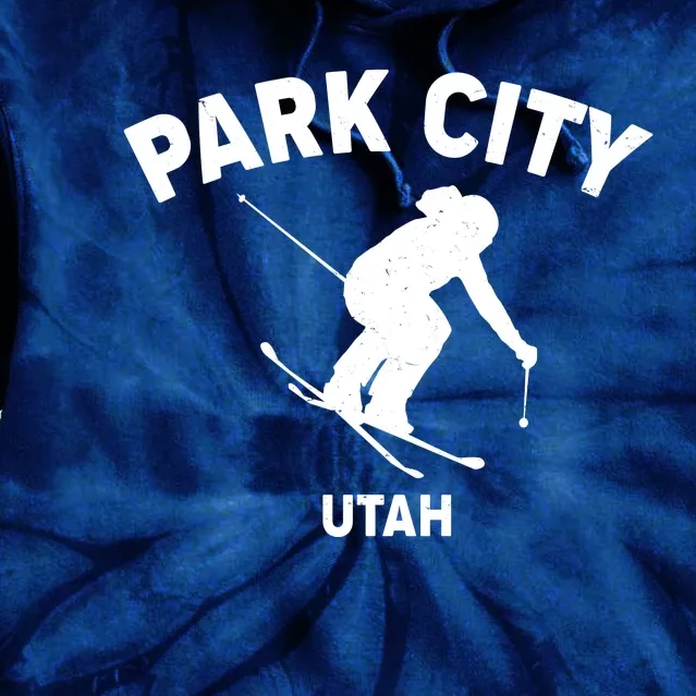 Park City Utah Ski Resort Tie Dye Hoodie