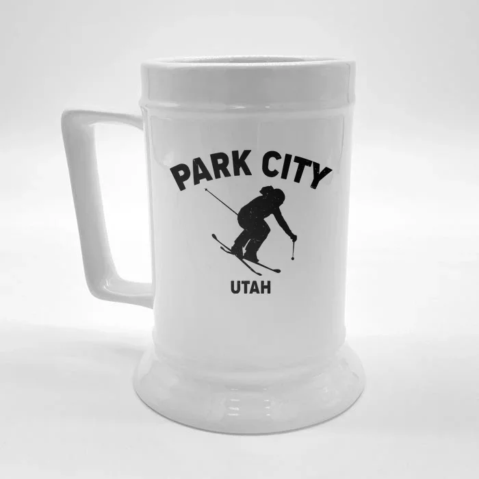 Park City Utah Ski Resort Front & Back Beer Stein