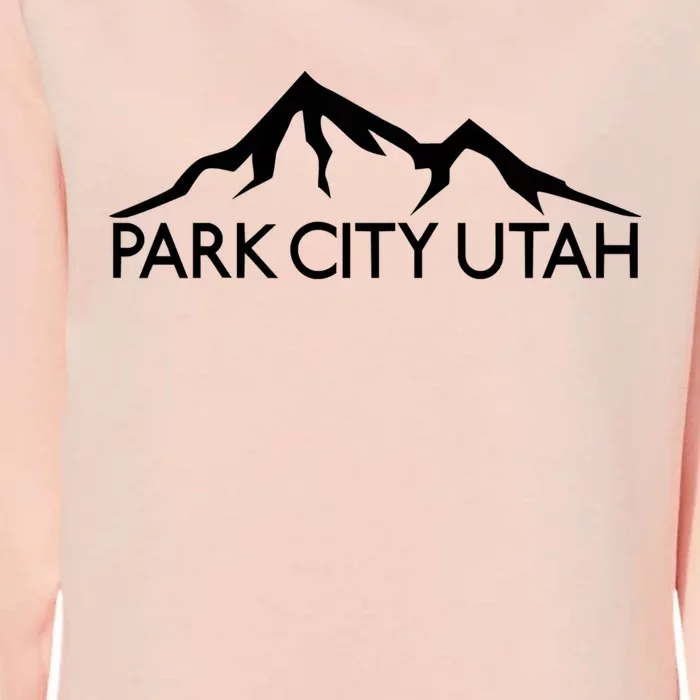 Park City Utah Mountains Skiing Ski Snowboard Hiking Climbing Womens California Wash Sweatshirt