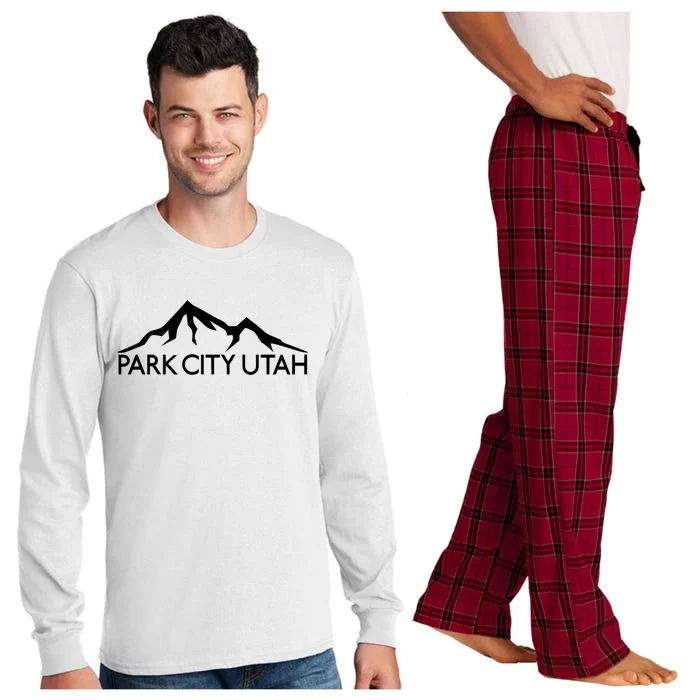 Park City Utah Mountains Skiing Ski Snowboard Hiking Climbing Long Sleeve Pajama Set