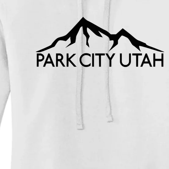 Park City Utah Mountains Skiing Ski Snowboard Hiking Climbing Women's Pullover Hoodie