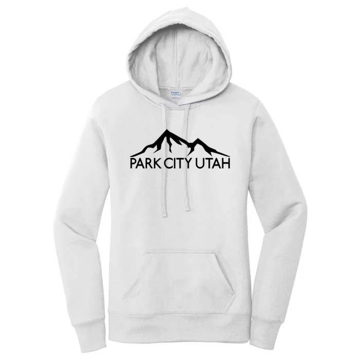 Park City Utah Mountains Skiing Ski Snowboard Hiking Climbing Women's Pullover Hoodie