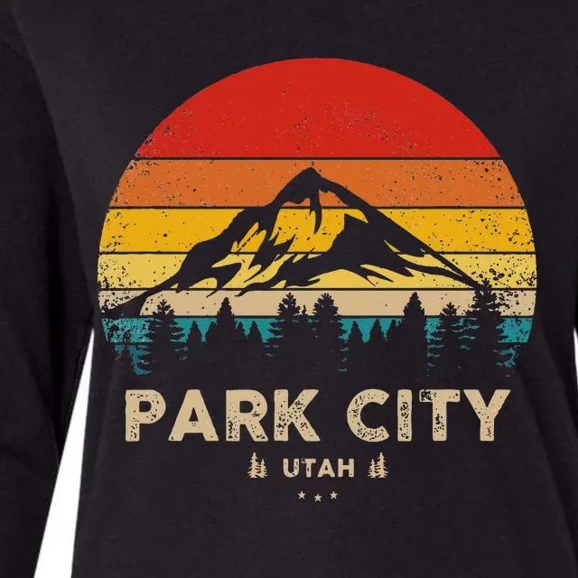 Park City Utah Ski Winter Sports Womens Cotton Relaxed Long Sleeve T-Shirt