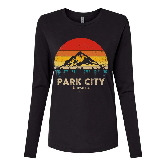 Park City Utah Ski Winter Sports Womens Cotton Relaxed Long Sleeve T-Shirt