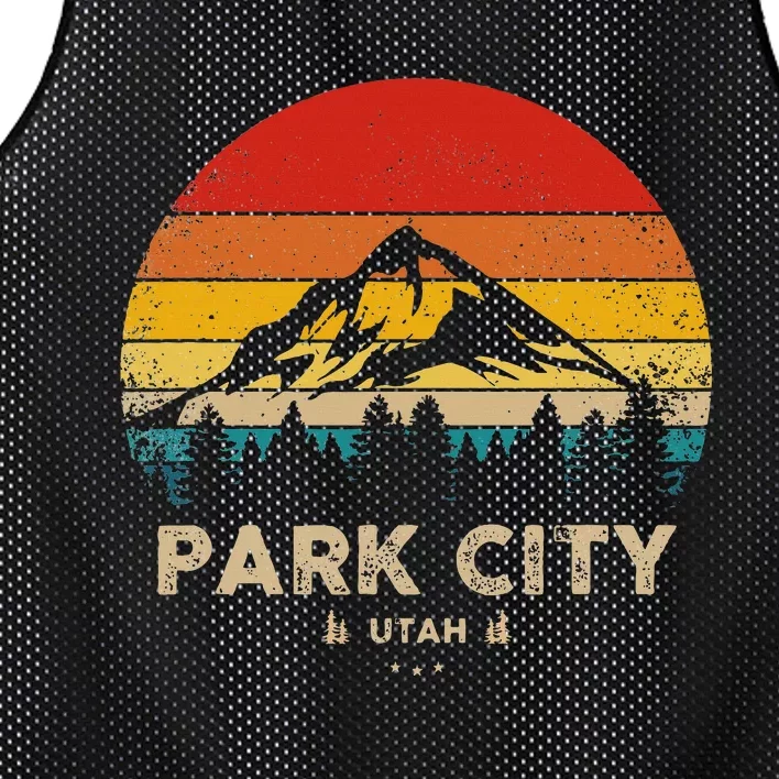 Park City Utah Ski Winter Sports Mesh Reversible Basketball Jersey Tank