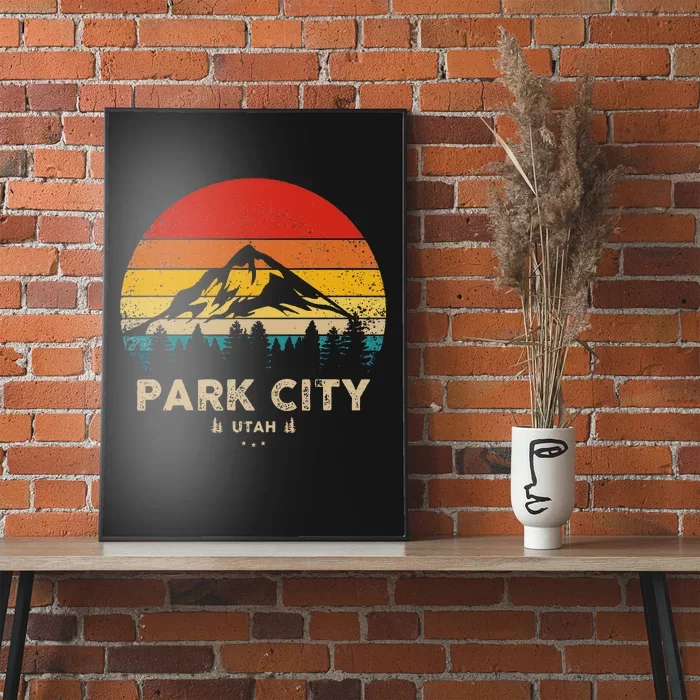 Park City Utah Ski Winter Sports Poster