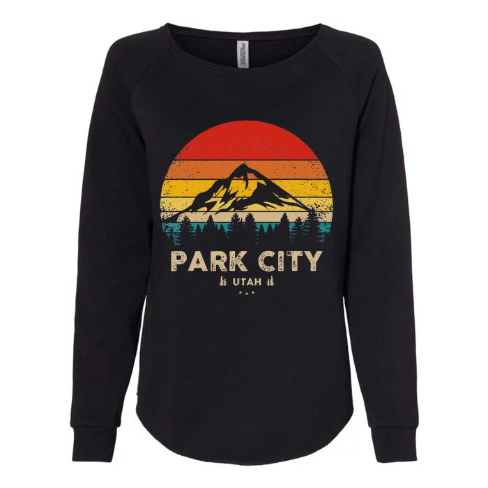 Park City Utah Ski Winter Sports Womens California Wash Sweatshirt