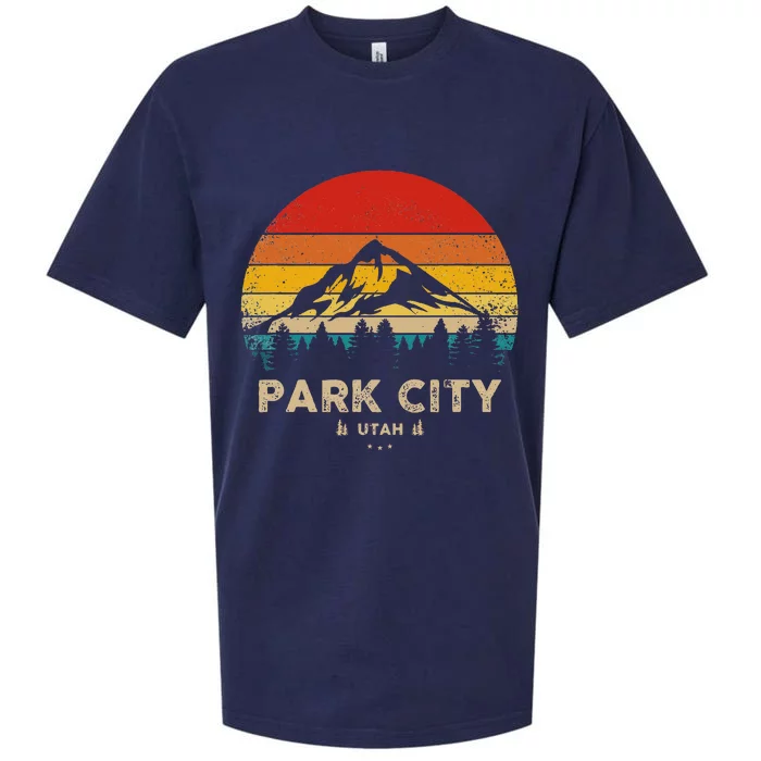 Park City Utah Ski Winter Sports Sueded Cloud Jersey T-Shirt