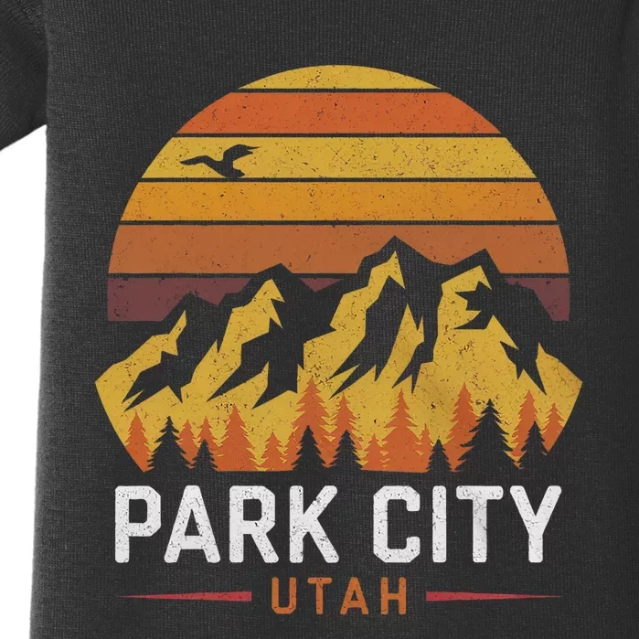 Park City Utah Mountains Ski Hiking Camping Trip Souvenirs Baby Bodysuit