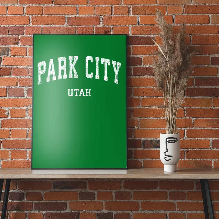 Park City Utah Ut Vintage Varsity Sports Poster