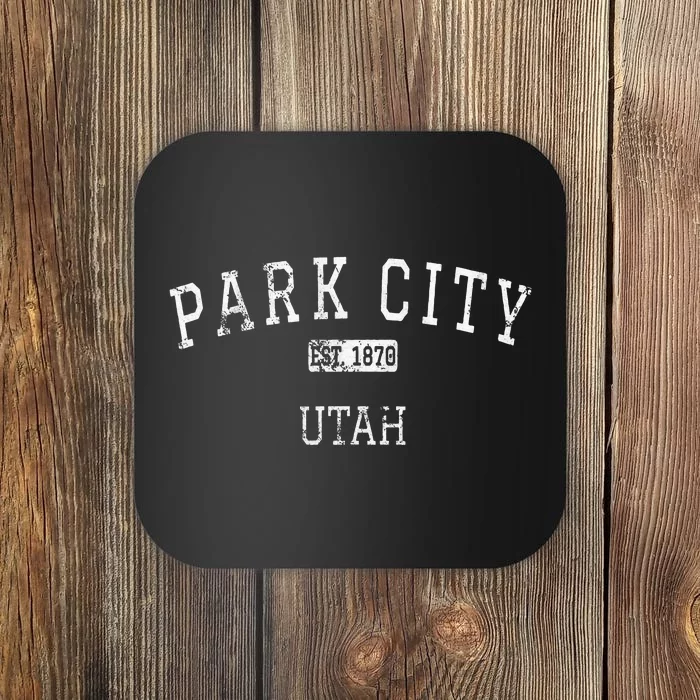 Park City Utah UT Vintage Coaster