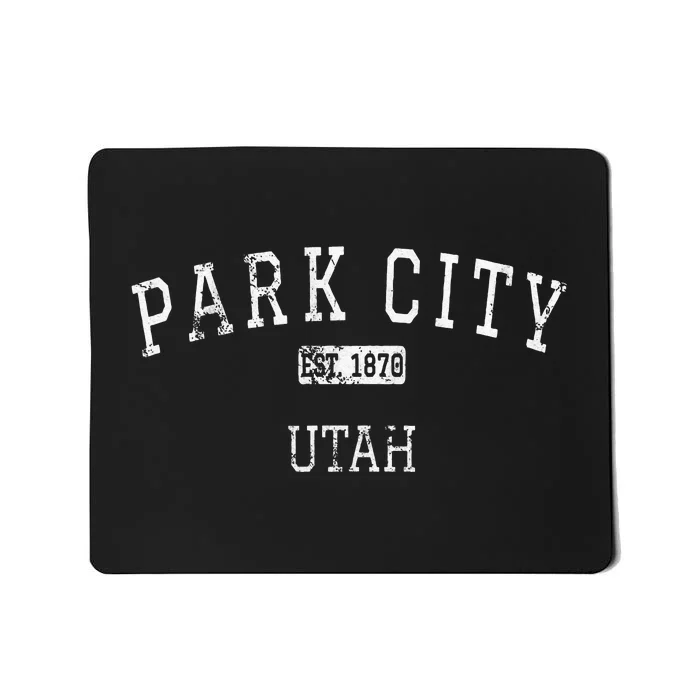 Park City Utah UT Vintage Mousepad