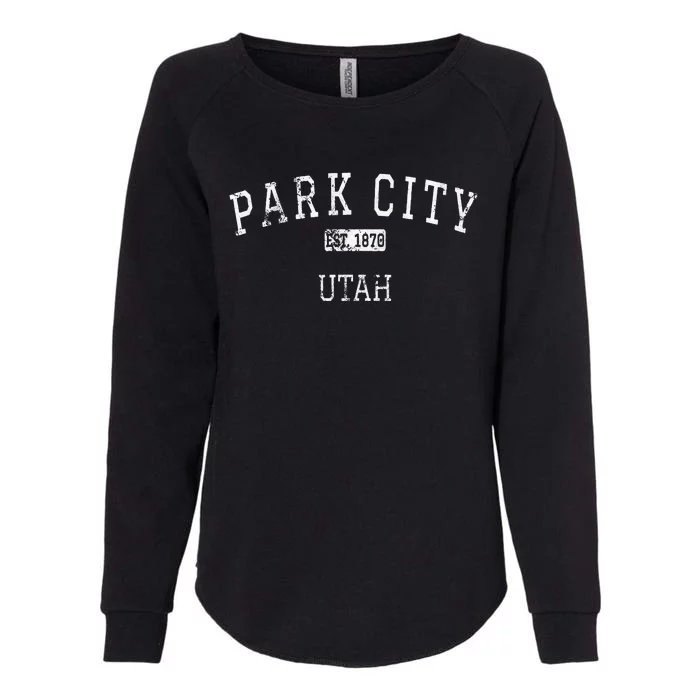 Park City Utah UT Vintage Womens California Wash Sweatshirt