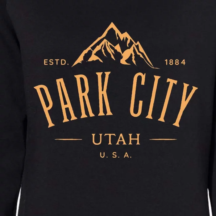 Park City Utah Awesome Mountain Design Souvenir Womens California Wash Sweatshirt