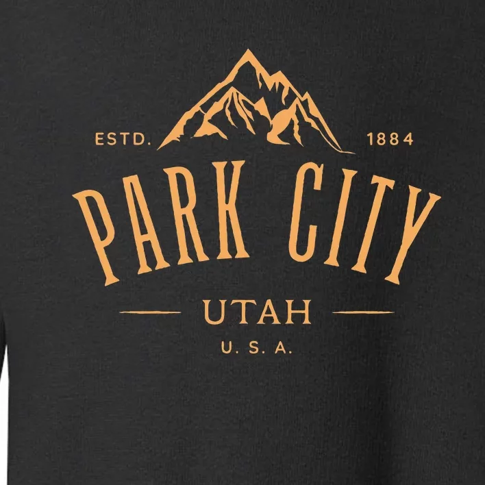 Park City Utah Awesome Mountain Design Souvenir Toddler Sweatshirt