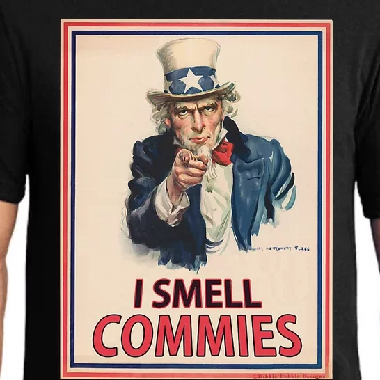 Patriotic Conservative Uncle Sam Poster I Smell Commies Pajama Set