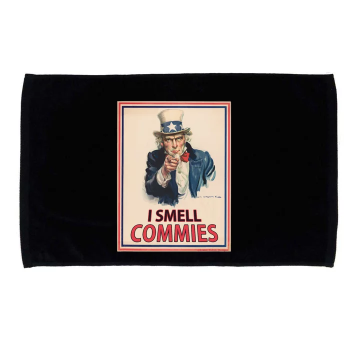 Patriotic Conservative Uncle Sam Poster I Smell Commies Microfiber Hand Towel