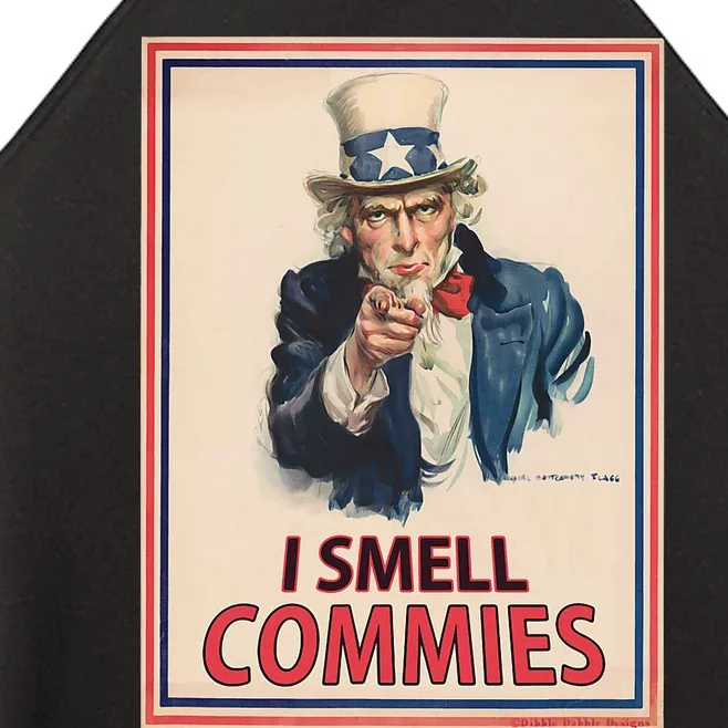 Patriotic Conservative Uncle Sam Poster I Smell Commies Women’s Perfect Tri Rocker Tank