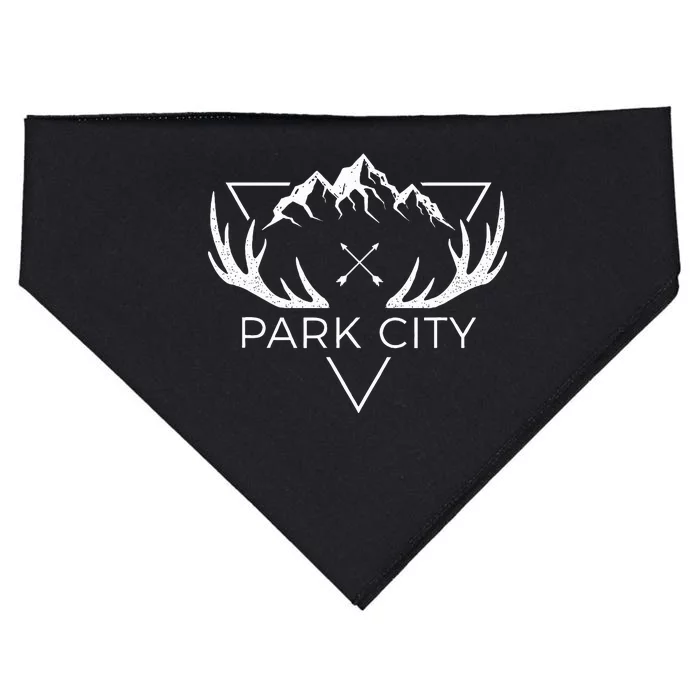 Park City Utah Cool Park City USA-Made Doggie Bandana