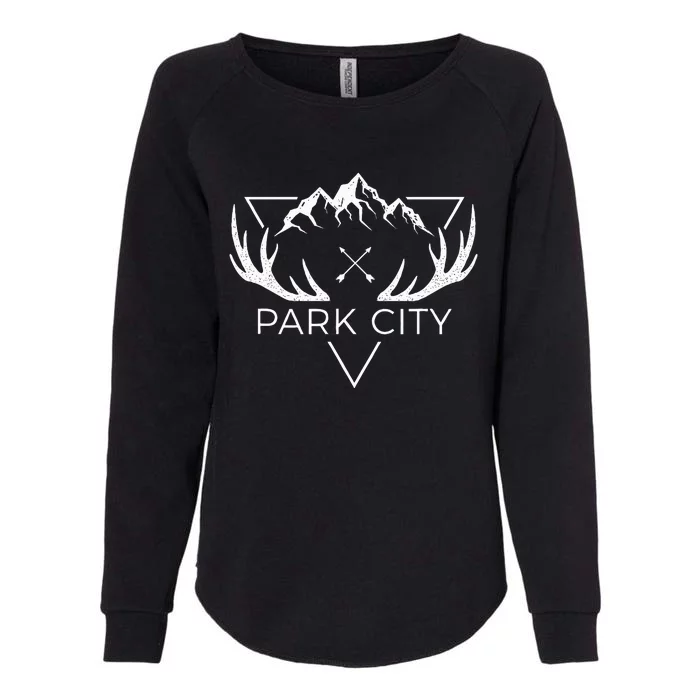 Park City Utah Cool Park City Womens California Wash Sweatshirt