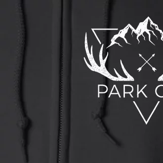 Park City Utah Cool Park City Full Zip Hoodie