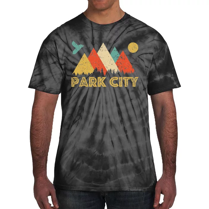 Park City Utah Retro Tie-Dye T-Shirt